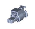 Socket Housing, Receptacle, 1 Rows, 2 Poles, Black